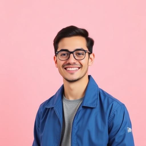 Man with glasses smiling